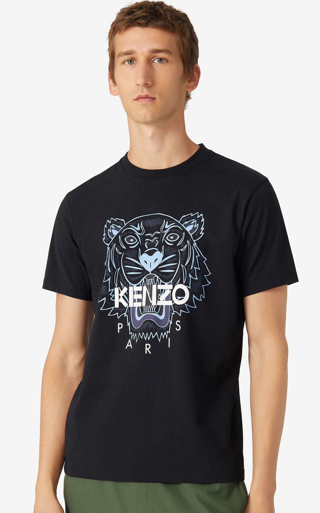 Kenzo Tiger Tişört Erkek Siyah | 2743-VOJQE